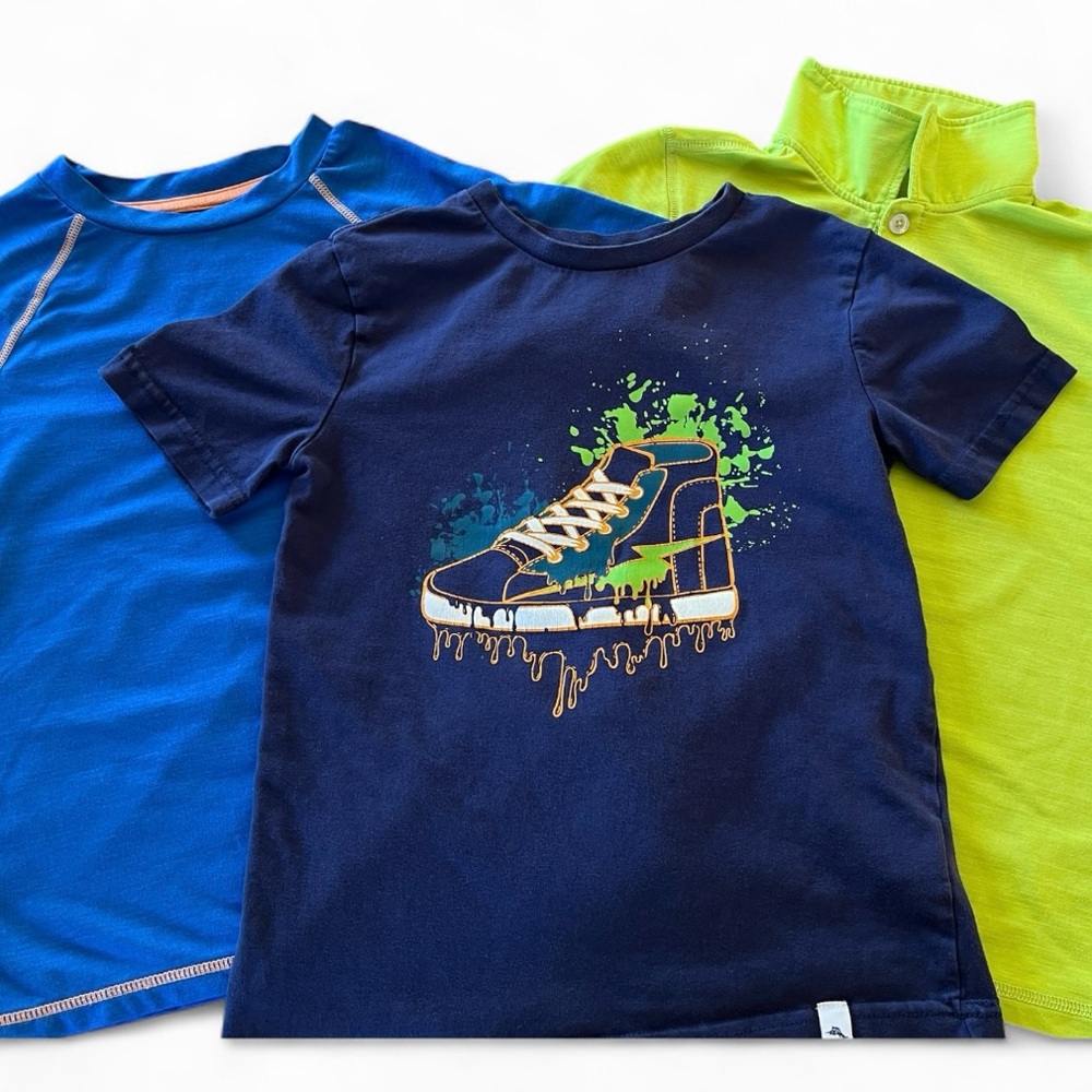 Tommy Bahama Polo Short Sleeve T-Shirt Activewear Tee Bundle Boy’s Size 6